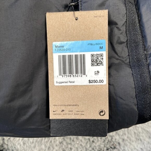 Nike Culture Of Football Therma-FIT Soccer Parka SZ Medium Men Black FZ0529-010 - Picture 8 of 8